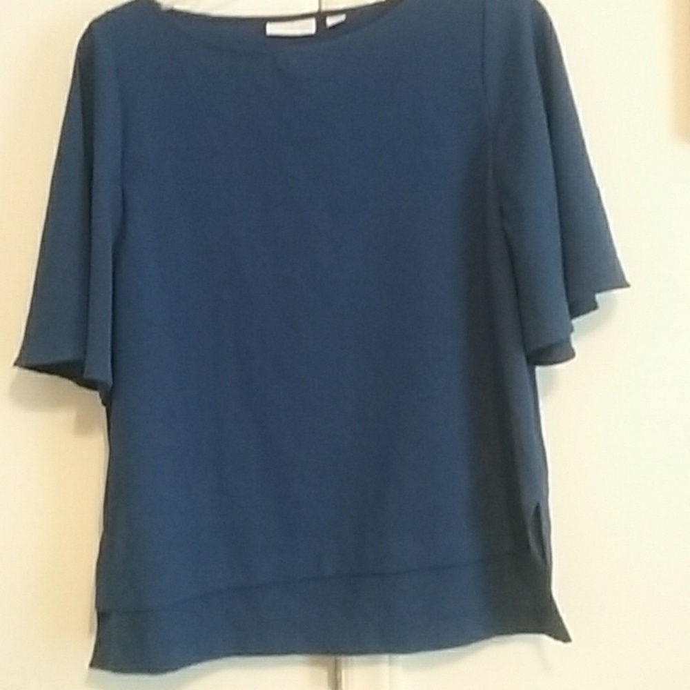 New York & Co royal blue blouse